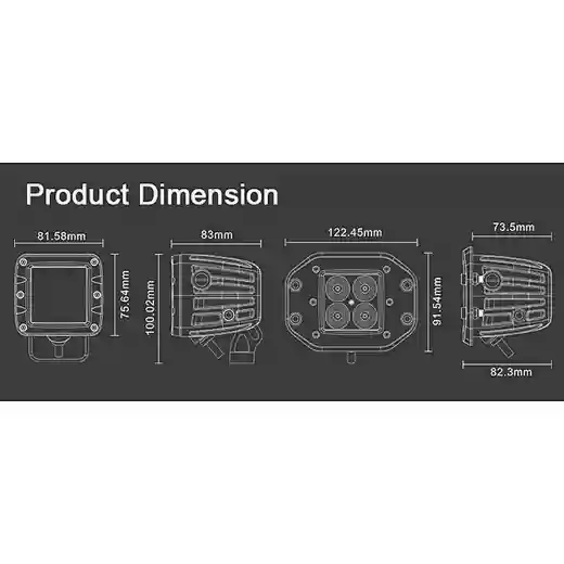 Auto Part Car Tail Light , supplier in china E-Mark Approved IP69K LED work Ligh