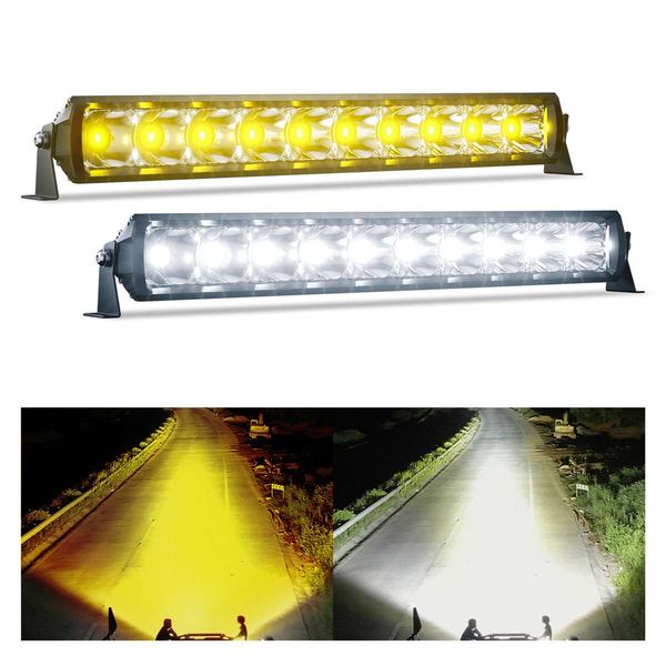 AURORA D6 Dual-Color Dual Row LED Light Bar with RGB Backlights