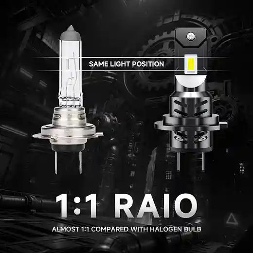 AURORA New Fan Design H7 LED Headlight Car LED Light Headlamp H7 Auto LED Bulb