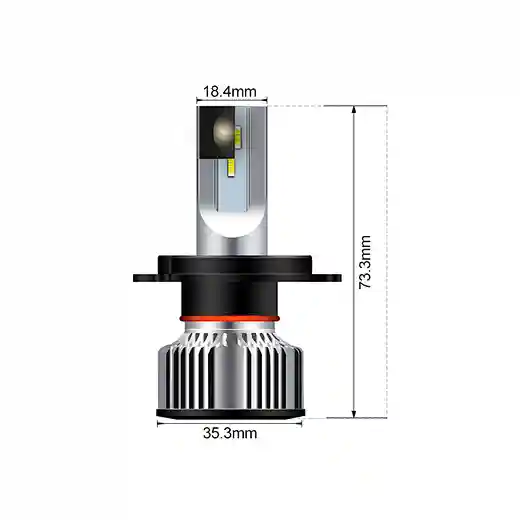 Aurora One Piece H4 replacement headlight H7 H11 Canbus bulbs Kit HB3 HB4 9005 9