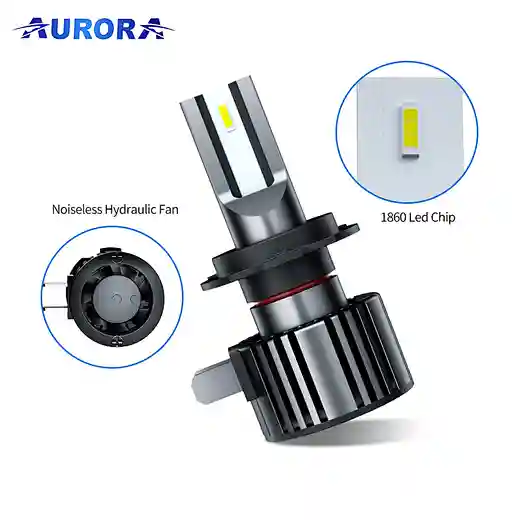 Car Accessories Auto All in One H4 Led Lamp Headlight Bulb with Fan