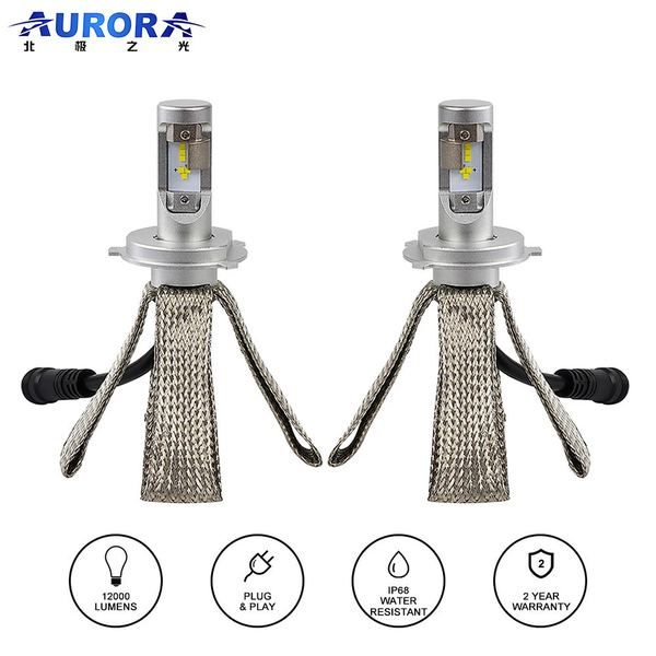 Manufacturer OEM ODM H1 H4 H7 Copper Braid ZES chips Car Cabus Led Headlight Bul