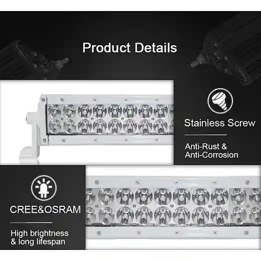 Aurora autolighting system iP69K waterproof off road white marine led lights