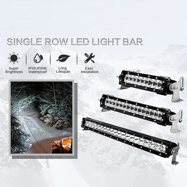 AURORA IP68 IP69K 30 inch single row 4x4 led driving light bar