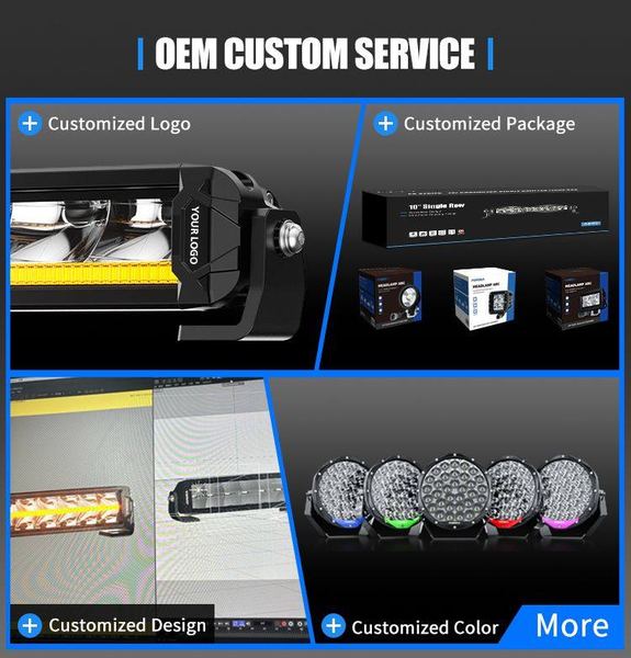 AURORA S10 Alien Shape LED Light Bar with Dual DRL