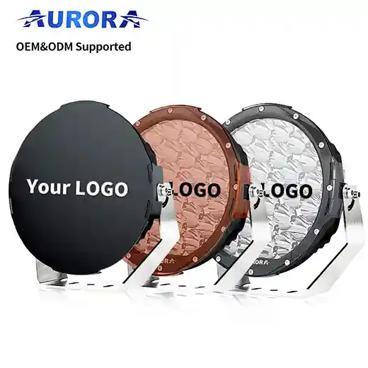 AURORA Super Bright 9" Round Light with Background Light