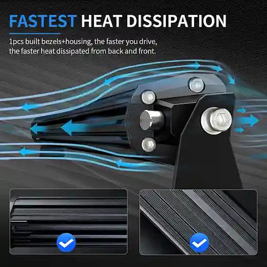 10" Single Row Screwless Light Bar