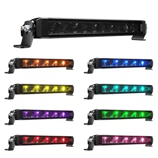 Aurora Patented Off-Road LED Lights 10 inch RGB Light Bar for Car Truck ATV UTV