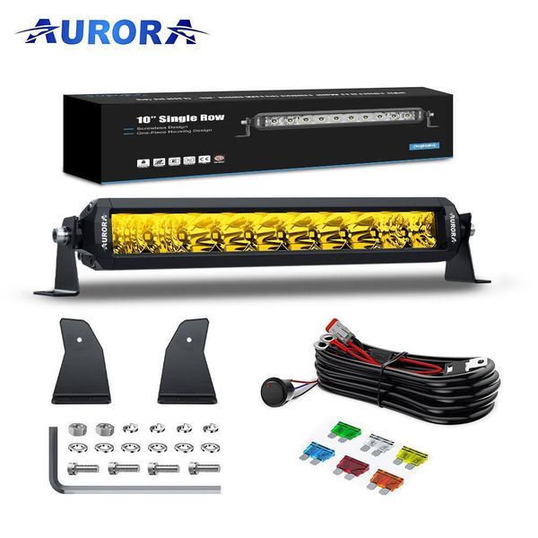 AURORA S5D1 Golden Single Row LED Light Bar