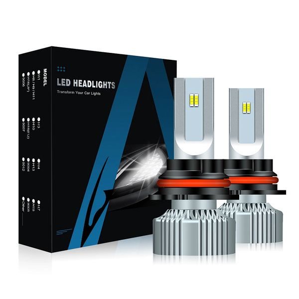 High Quality Aurora Patent 1+1 Design Led Bulb V5 6500K 11000Lm Fanless Car Led 