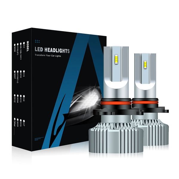 Aurora Patent 1+1 Design V5 5700K ZES Chip 11000LM  Fanless Heatsink  9006 H7 H4