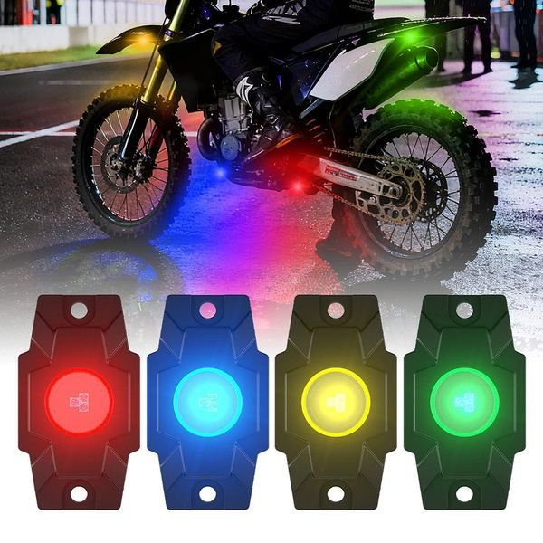 Aurora New Design LED Multi-color  IP69K RGB  Motorcycle LED Rock Lights