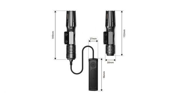 AURORA G2A 1200LM IP68 Hunting Light with Remote Switch