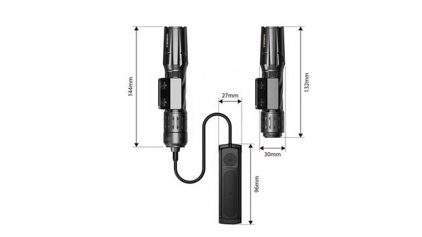 AURORA G2A 1200LM IP68 Hunting Light with Remote Switch