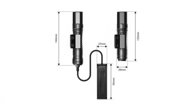AURORA G2B 1200LM IP68 Hunting Light with Remote Switch