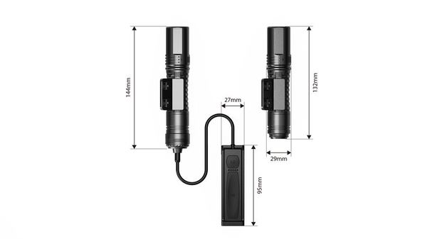 AURORA G2B 1200LM IP68 Hunting Light with Remote Switch