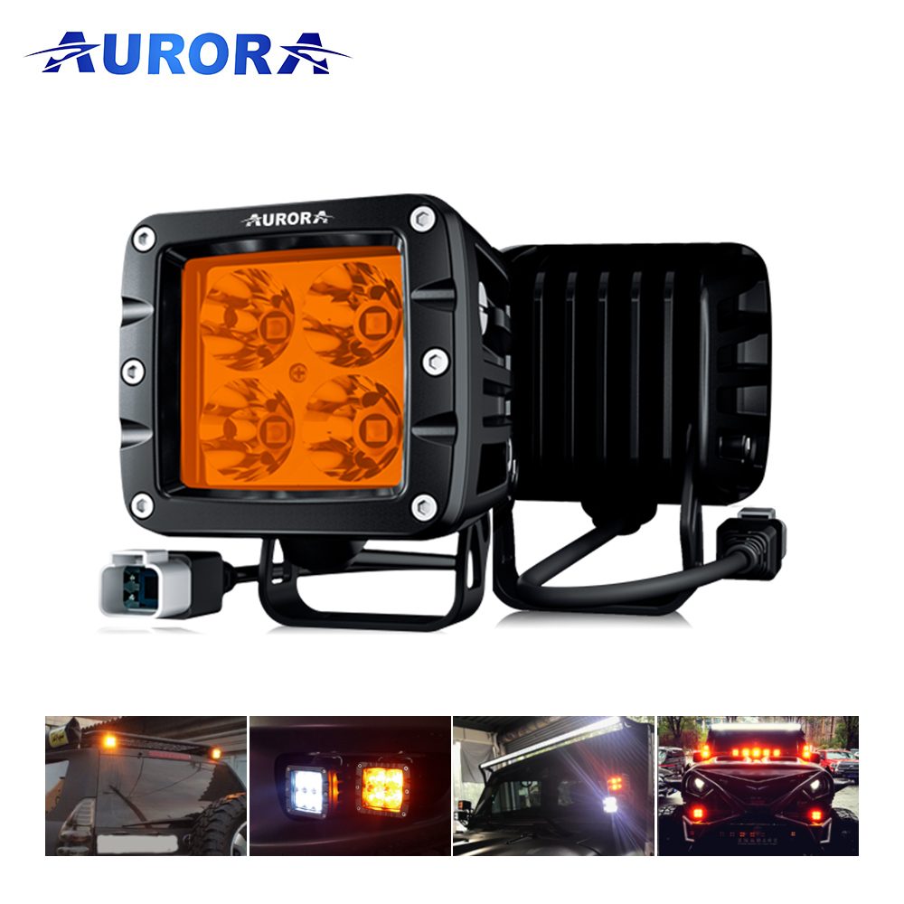 AURORA 2-P4A W Series Spot Amber LED Work Light