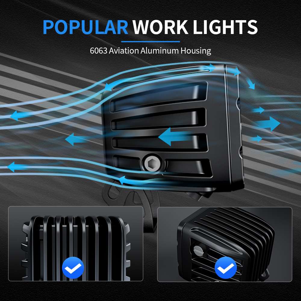 AURORA 2-P4D1 W Series Spot LED Work Light
