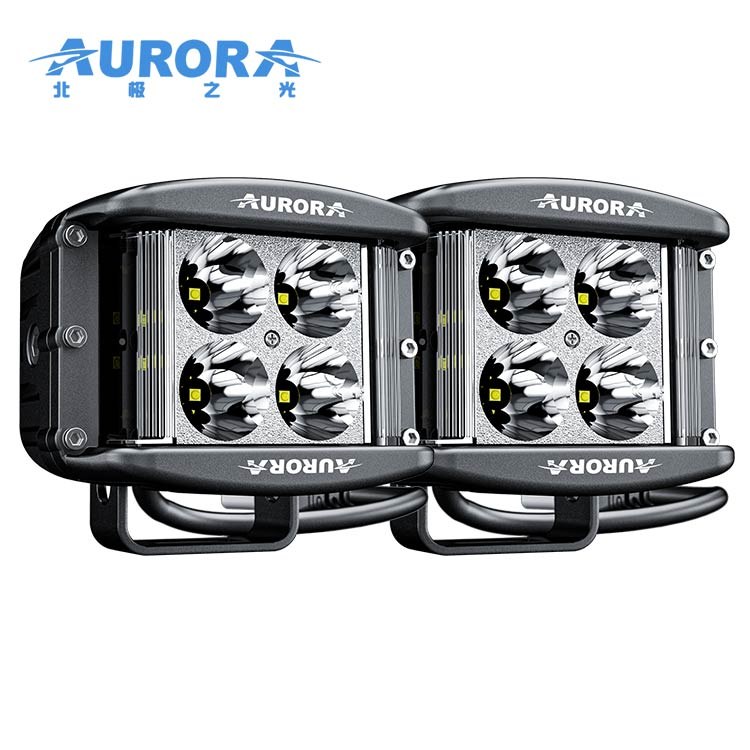 AURORA 2-P4E15D1 W Series Spot + Side Shooter LED Work Light