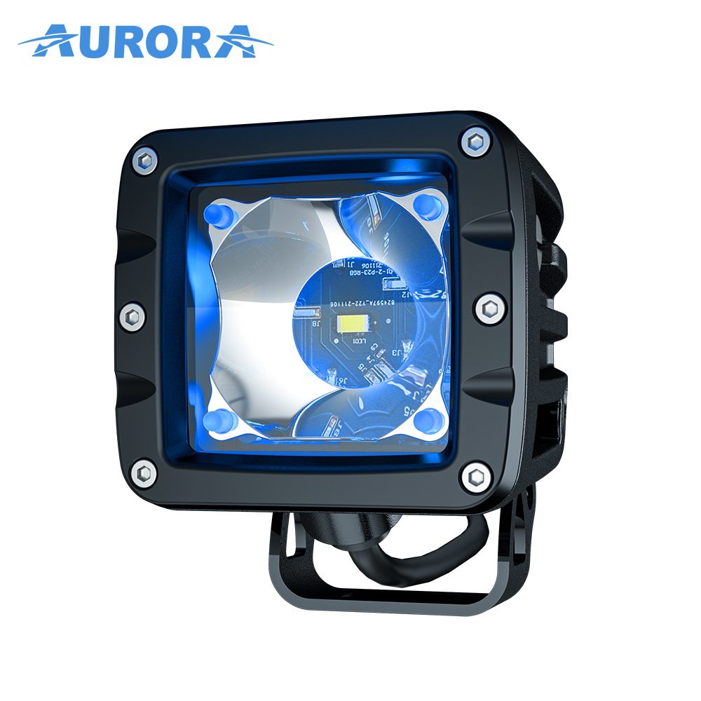 AURORA 2-T-P23Q W Series RGB Flood LED Work Light