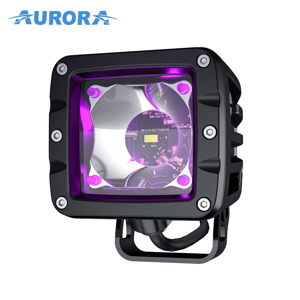 AURORA 2-T-P23Q W Series RGB Flood LED Work Light