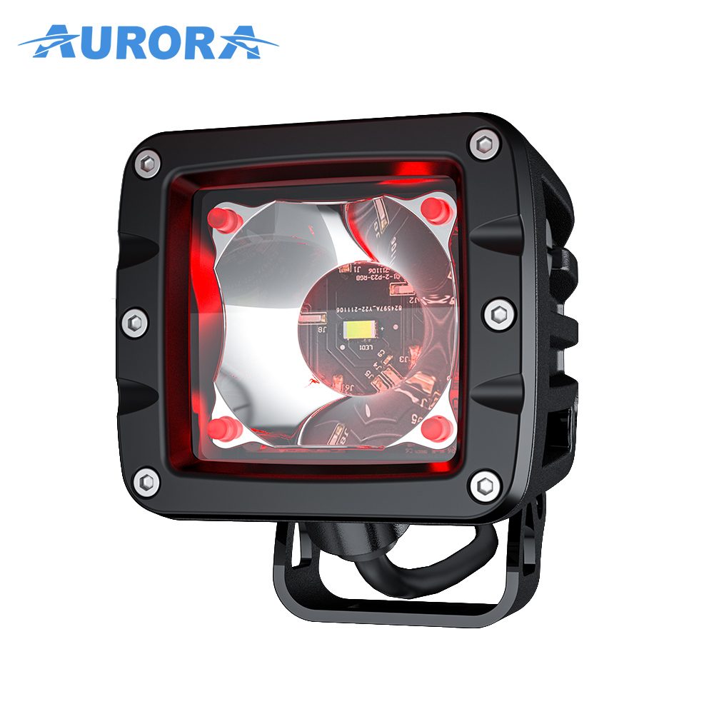 AURORA 2-T-P23Q W Series RGB Flood LED Work Light