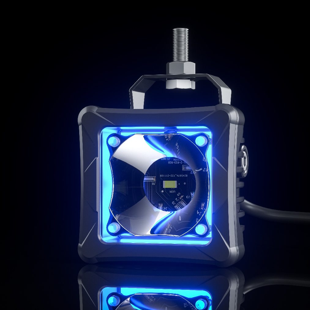 AURORA D3-2-P23H1-Q-APP W Series Dual-Color Spot LED Work Light