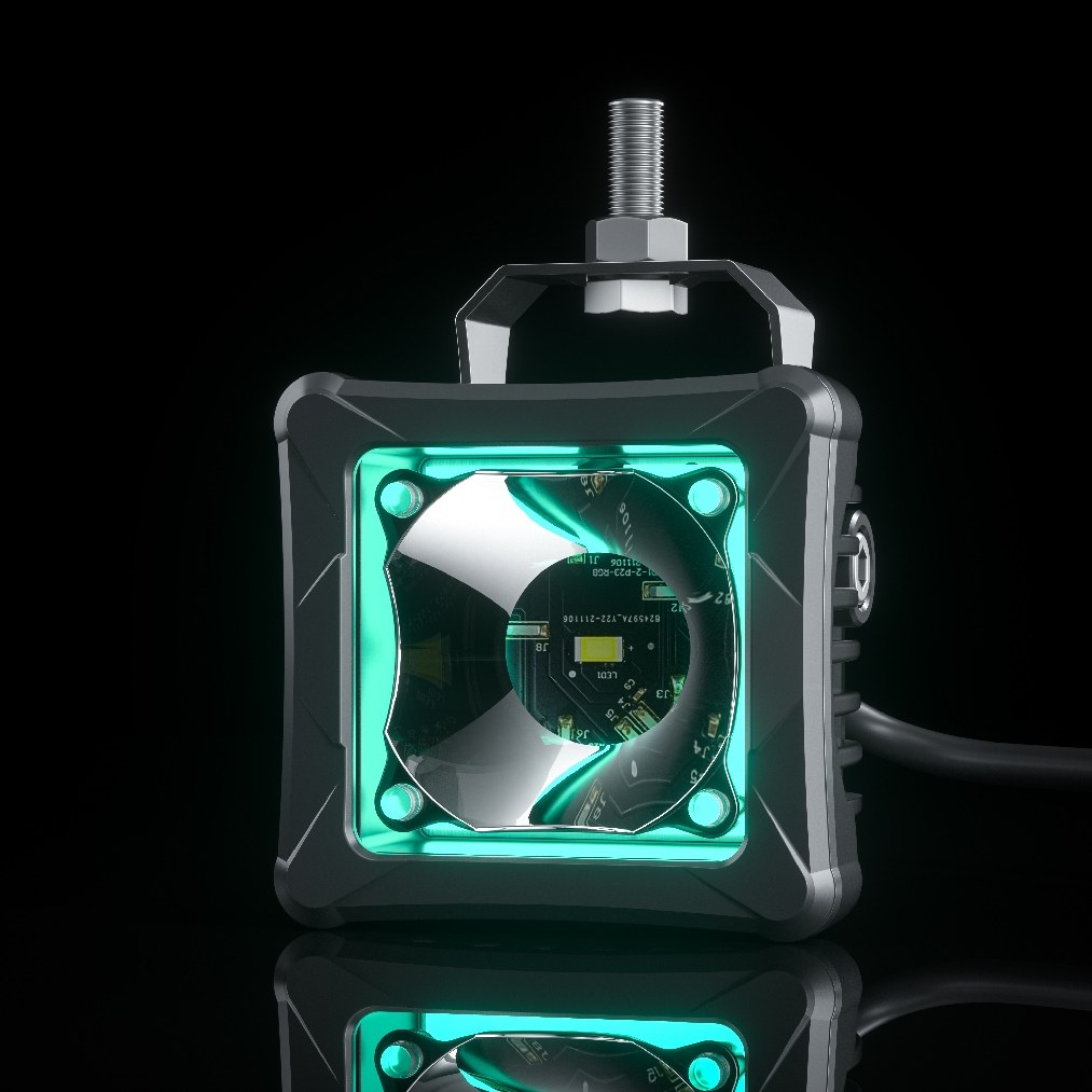 AURORA D3T-2-P23Q W Series RGB Spot LED Work Light