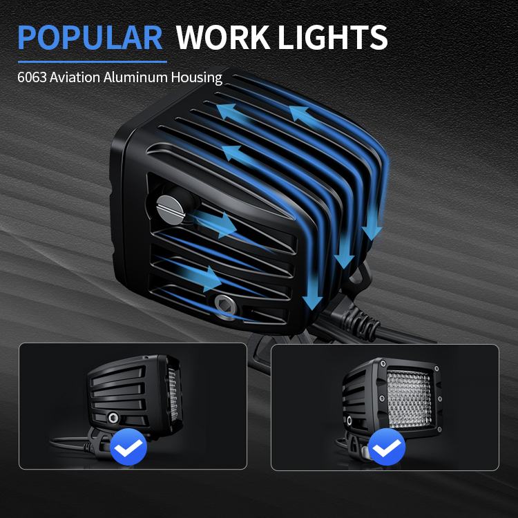 AURORA EK-2-E4T W Series Diffusion LED Work Light