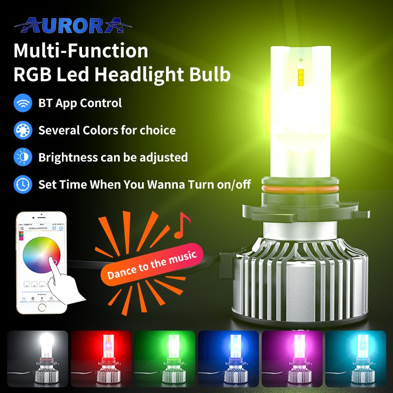 AURORA F2C RGB LED Headlight Bulbs
