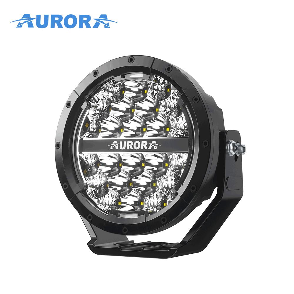 AURORA P-R-7-C34D1-AW with white/amber backlits LED Driving Lights