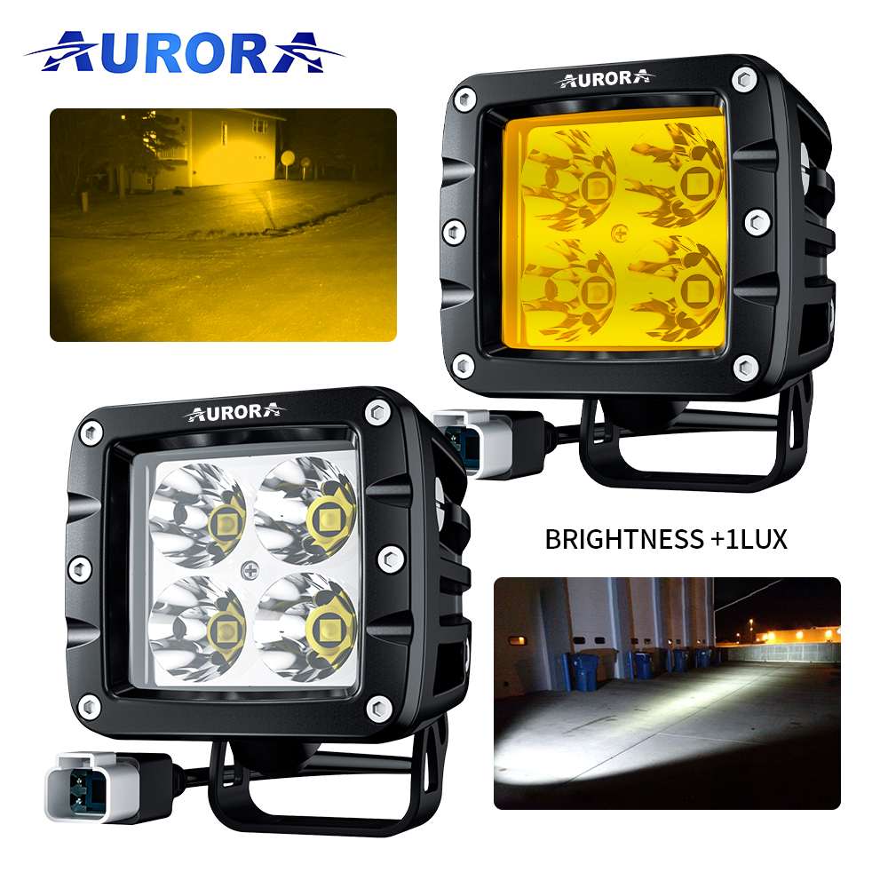 AURORA T-2-P4D1 W Series Yellow Spot LED Work Light