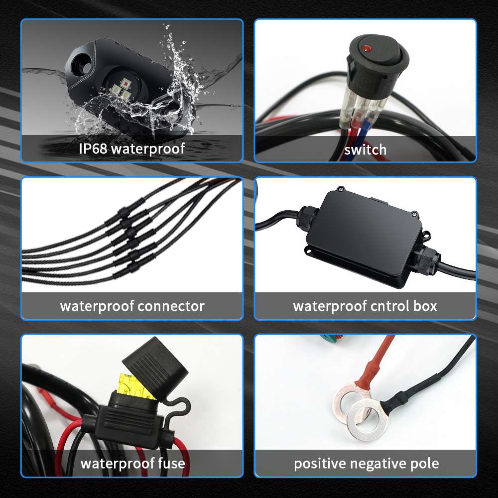 AURORA Single Pack Wireless Control RGB Rock light