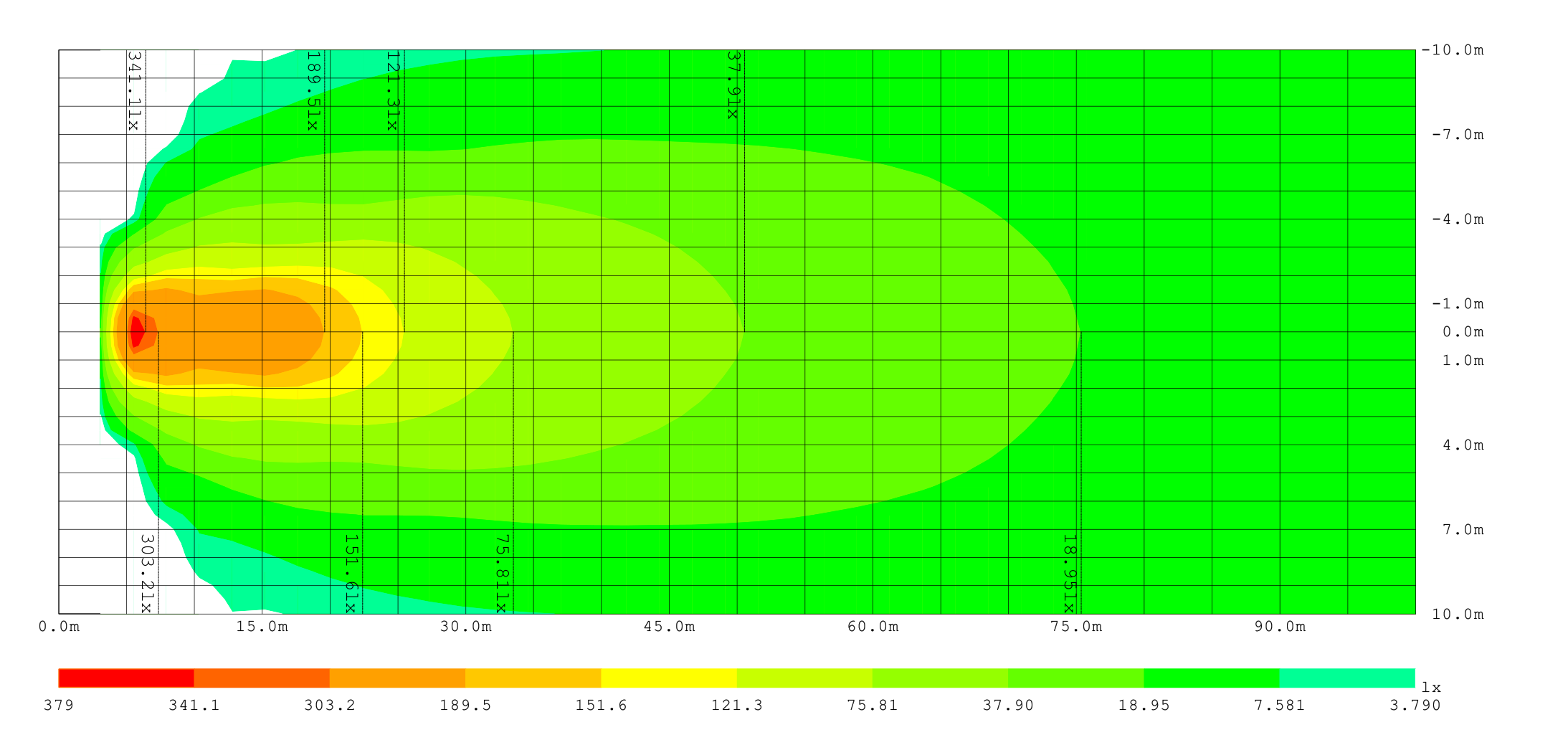 Road illuminance map 1