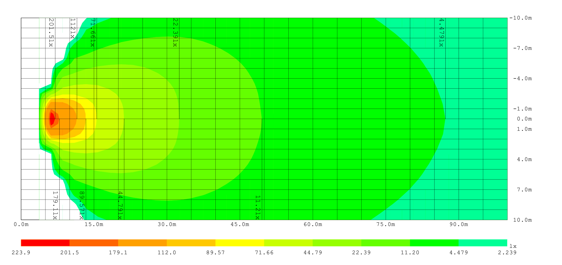 Road illuminance map 1