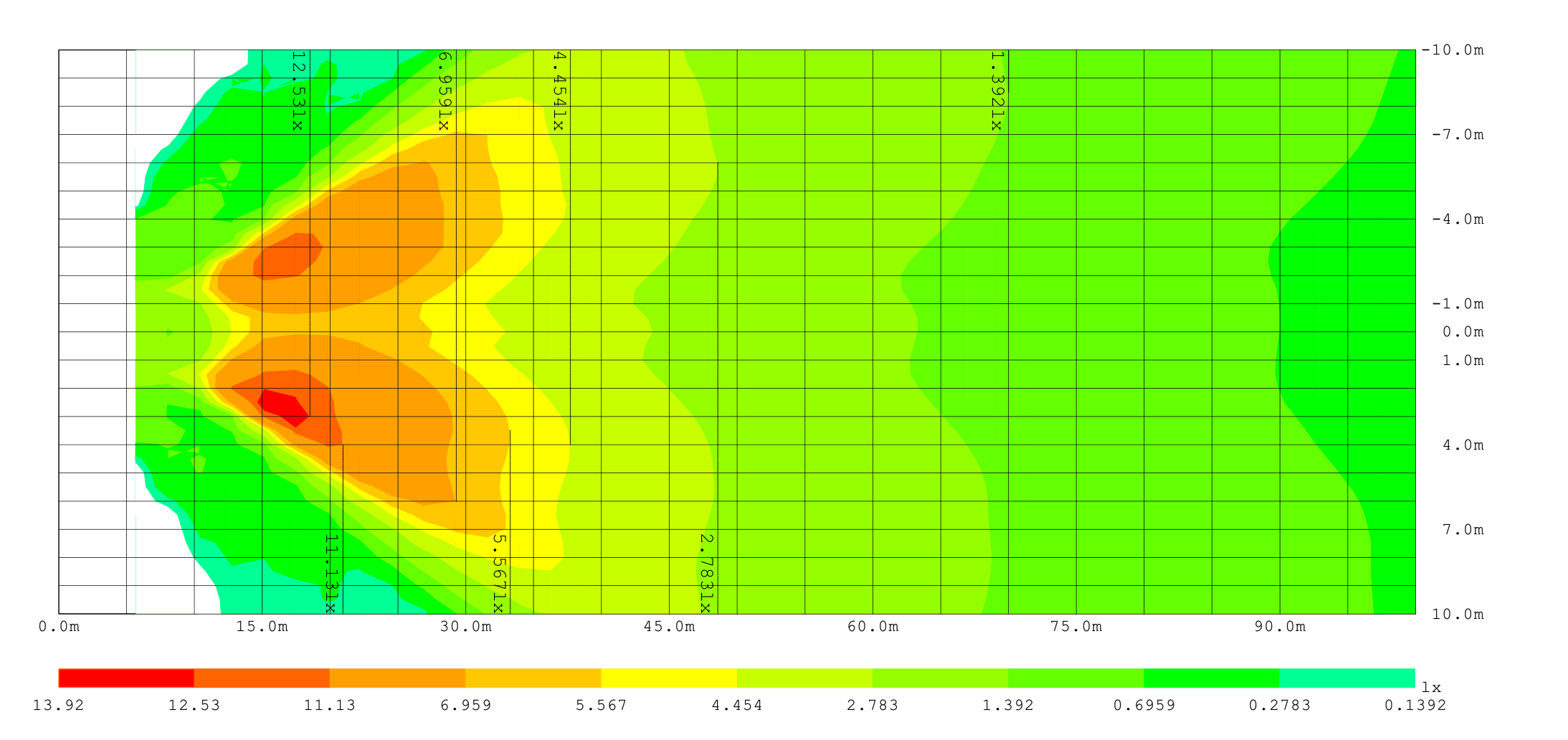 Road illuminance map 1
